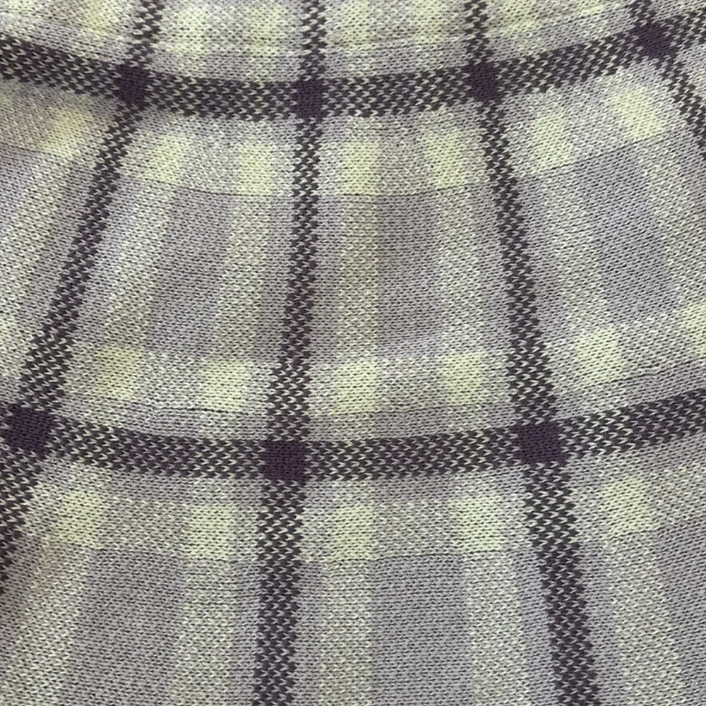Lilac Plaid Knit Skirt & Sweater Vest Set with Headband - Kids